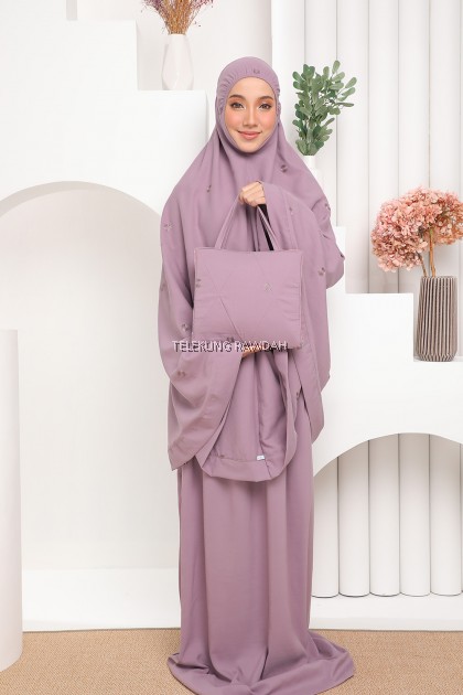 Telekung Rawdah - Inaya Series in Freesia